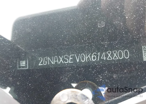 2019 Chevrolet Equinox Ls из США, поврежденный, VIN 2GNAXSEV0K6148800